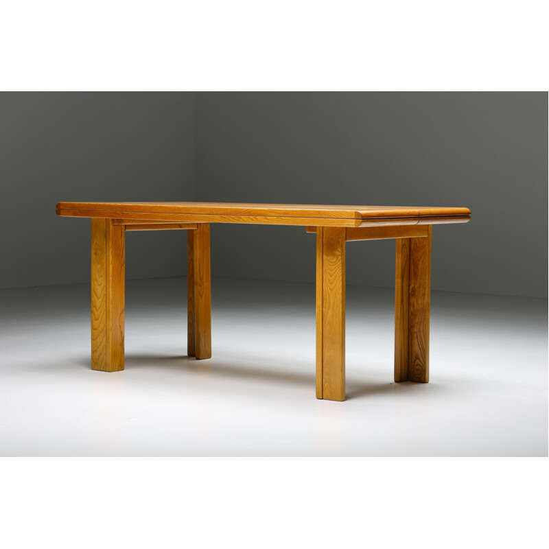 Vintage wooden extendable dining table by Gigi Sabadin, 1970s