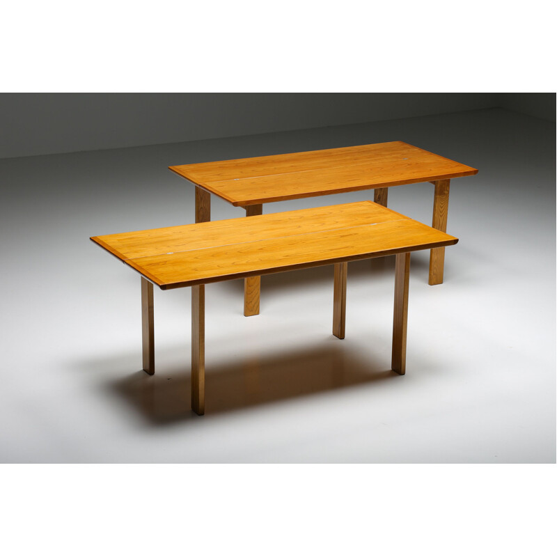 Vintage wooden extendable dining table by Gigi Sabadin, 1970s