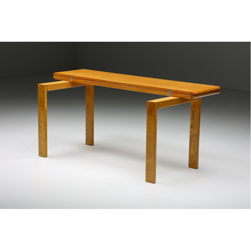 Vintage wooden extendable dining table by Gigi Sabadin, 1970s