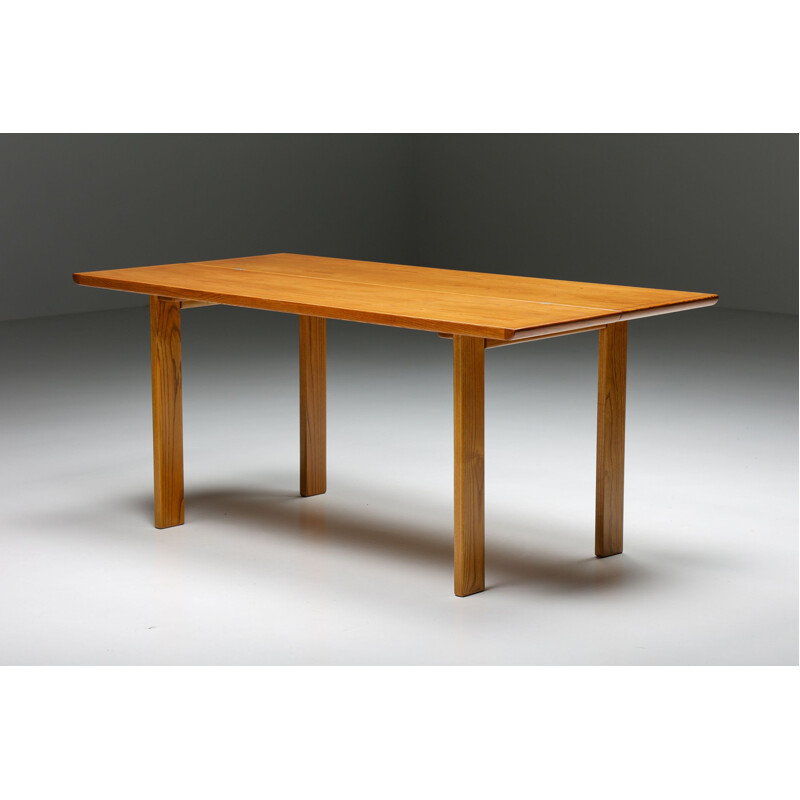 Vintage wooden extendable dining table by Gigi Sabadin, 1970s