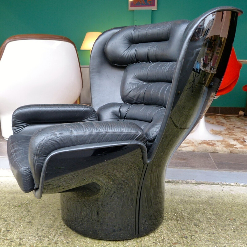 Black ELDA armchair - First edition 1965