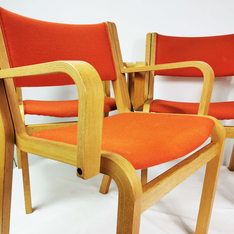 Ensemble de 4 chaises vintage par R. Thygesen & J. Sorensen pour Magnus Olsen, Danemark 1970