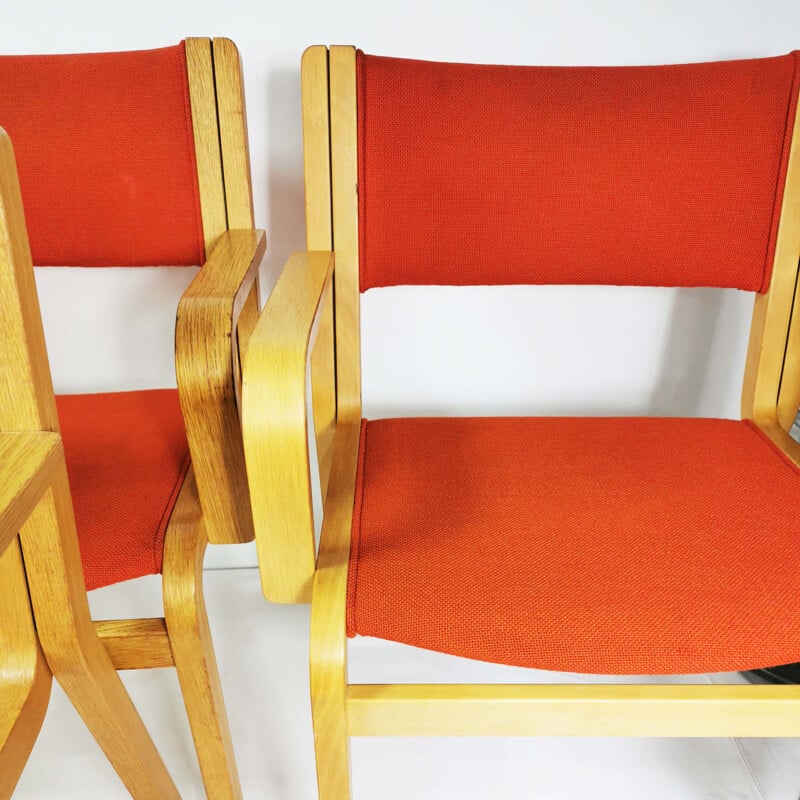 Set of 4 vintage chairs by R. Thygesen & J. Sorensen for Magnus Olsen, Denmark 1970s