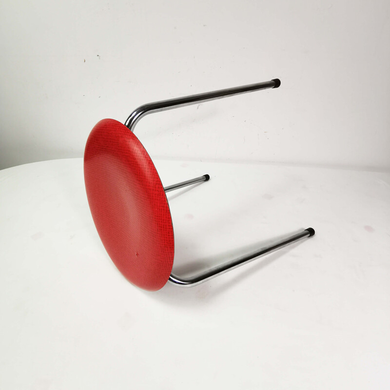 Vintage tripod stool by Werzalit, Germany 1950s