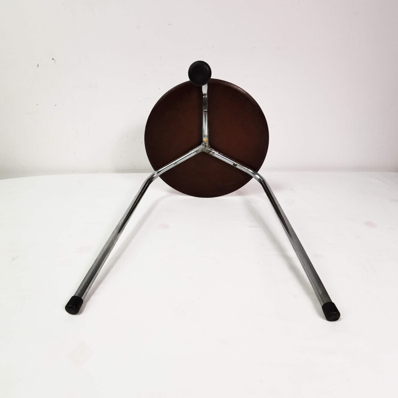 Vintage tripod stool by Werzalit, Germany 1950s