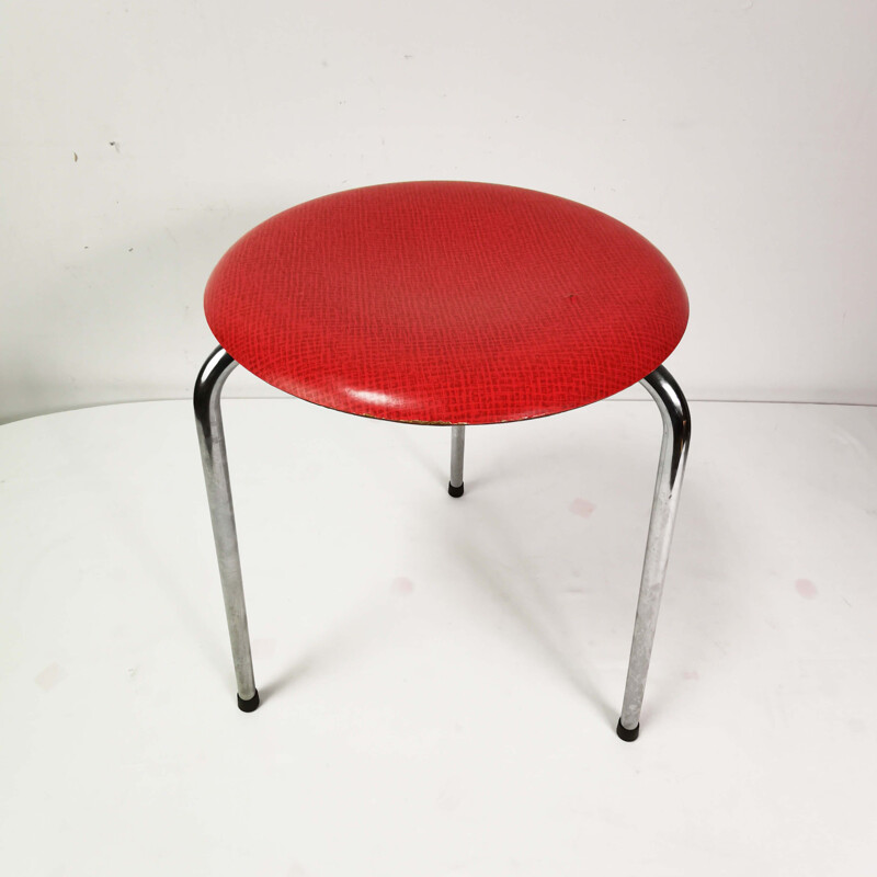 Vintage tripod stool by Werzalit, Germany 1950s