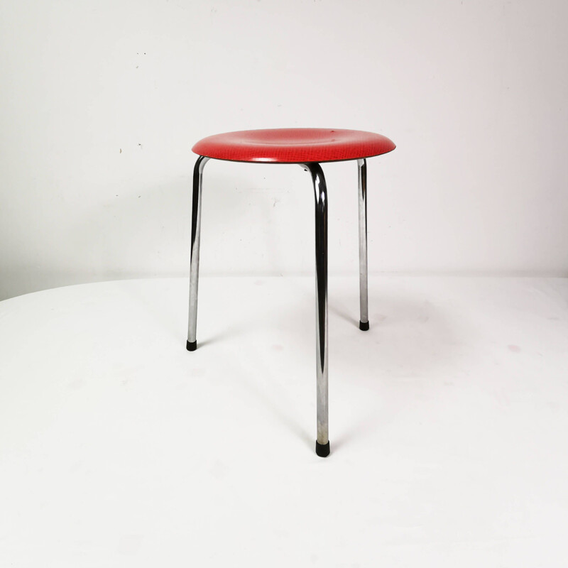Vintage tripod stool by Werzalit, Germany 1950s