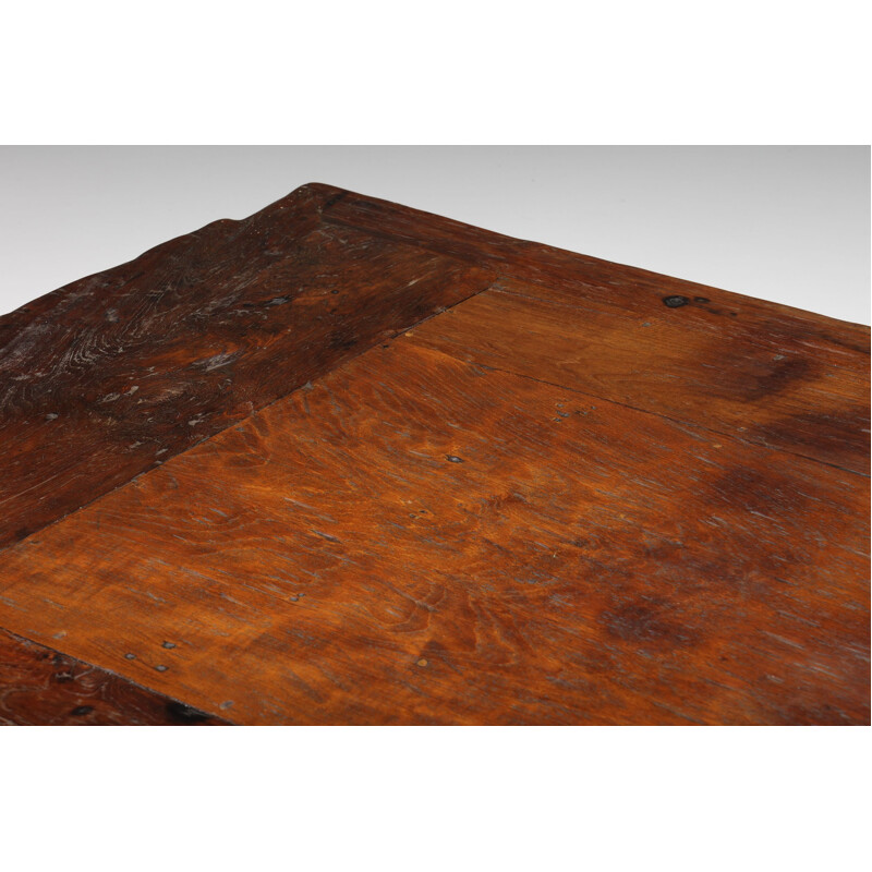 Vintage wood coffee table Wabi Sabi, France 1950s