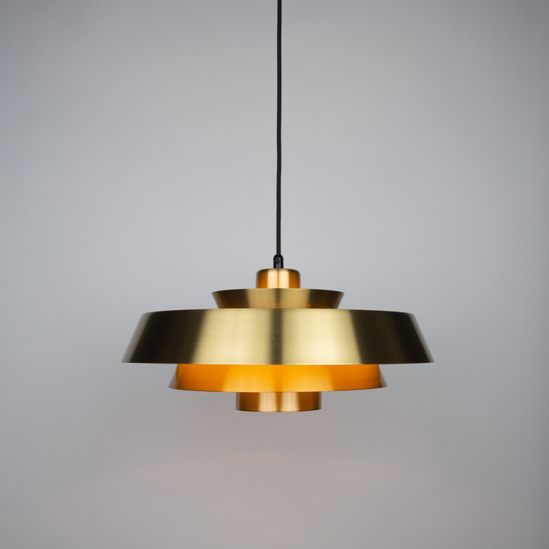 Danish vintage pendant lamp Nova by Jo Hammerborg for Fog og Morup, 1963