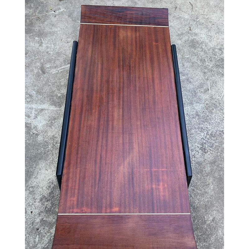 Vintage teakwood & blackwood coffee table, 1960-1970