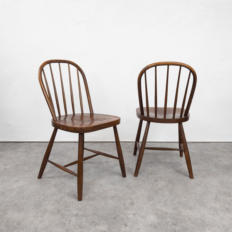 Conjunto de 4 cadeiras Thonet B 936 da vintage de Josef Frank para a Haus