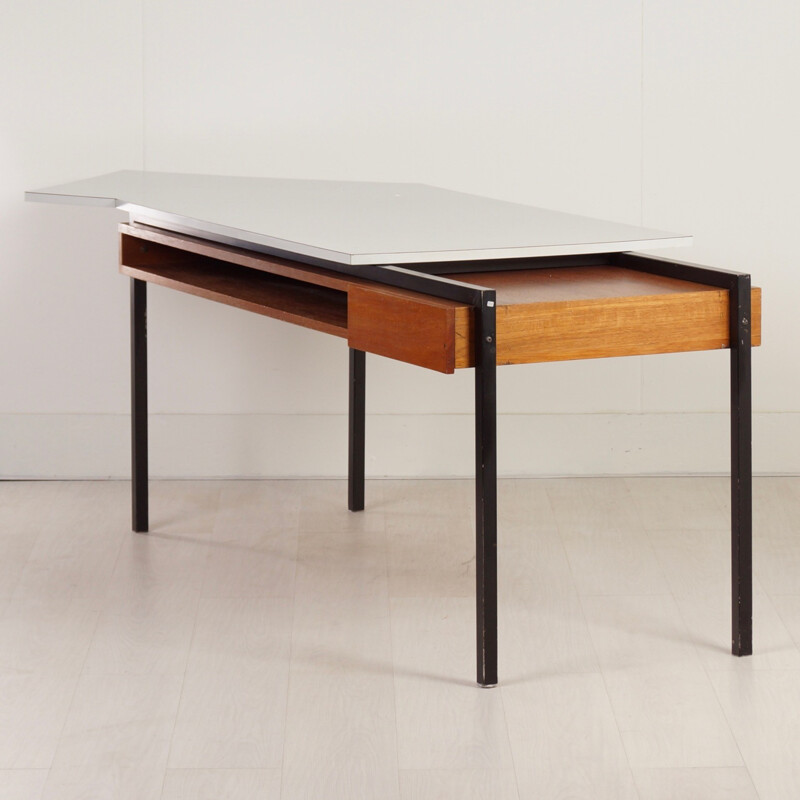 "My Home Bas van Pelt" desk in teak, metal and formica, - 1950s