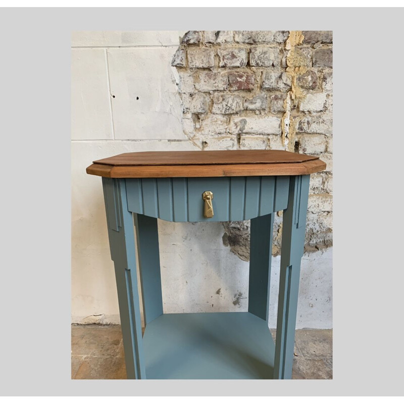 Vintage Art Deco side table in stained wood