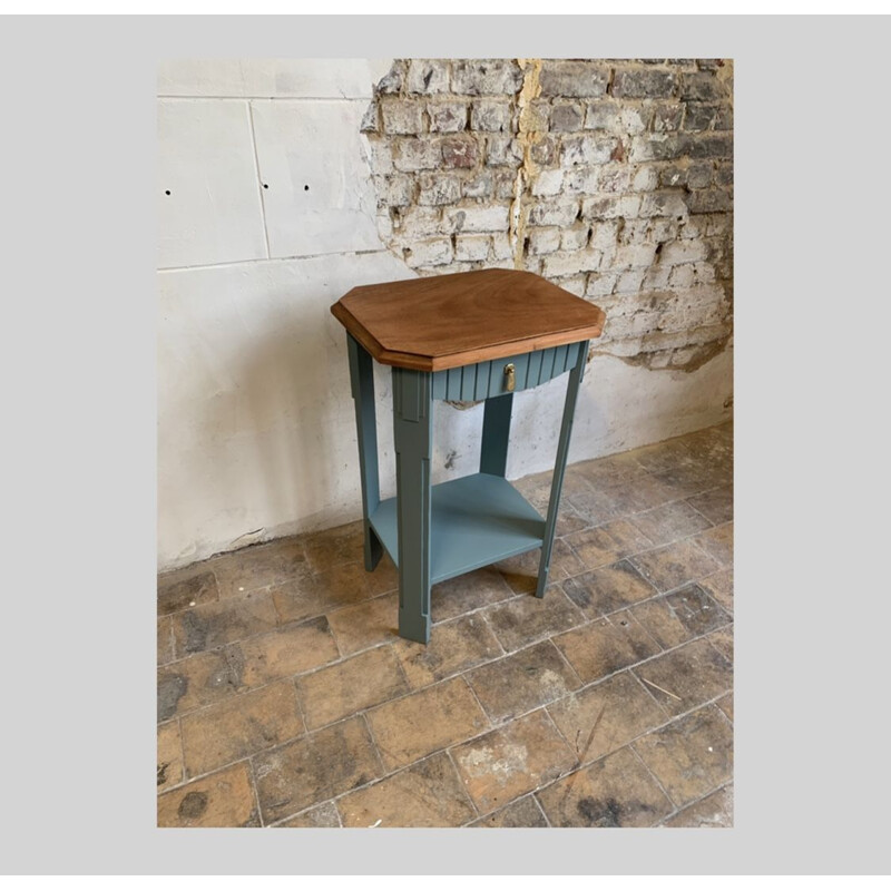 Vintage Art Deco side table in stained wood