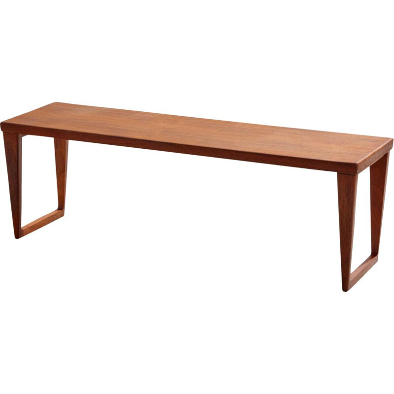 Vintage model 36 teak bench by Kai Kristiansen for Aksel Kjersgaard, 1950s