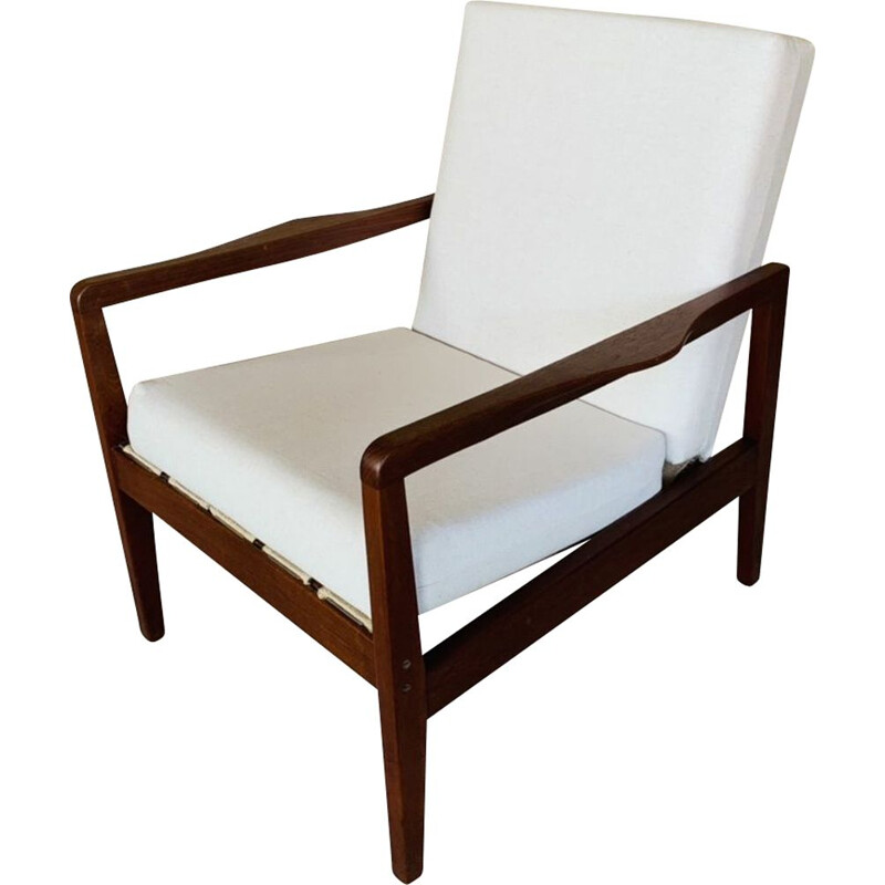 Poltrona scandinava vintage in teak, 1960