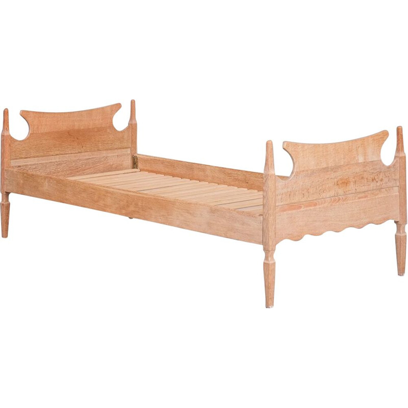 Oakwood mid-century Danish daybed by Henning Kjaernulf, 1960s