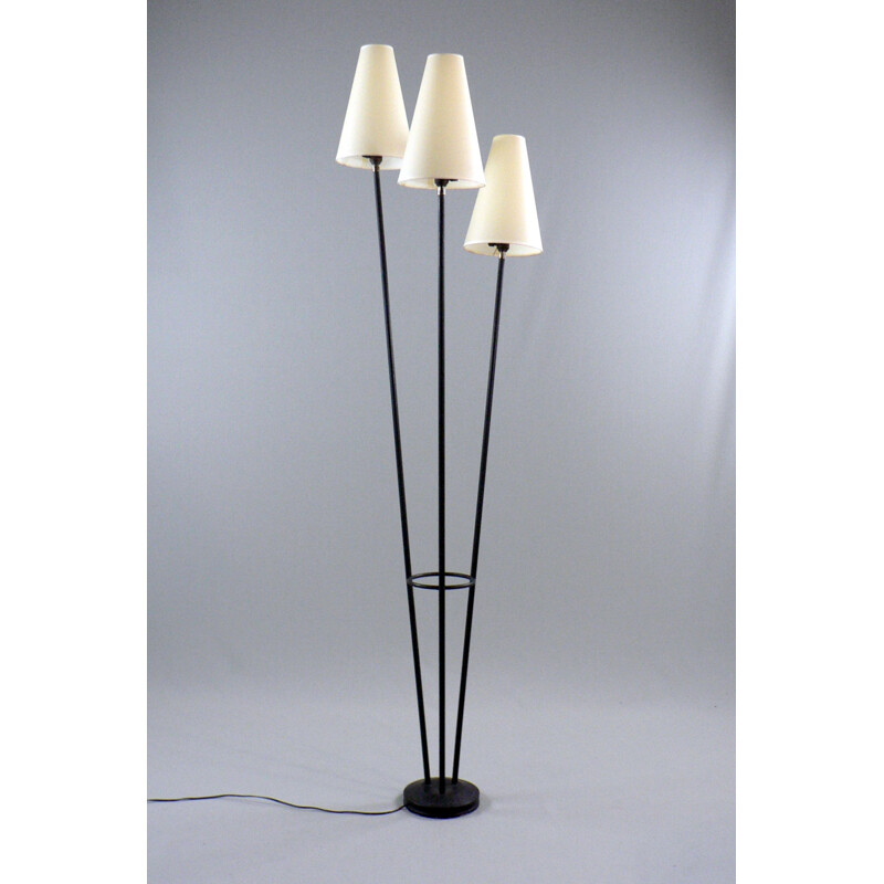 Mid century French floor lamp with 3 arms - 1950s