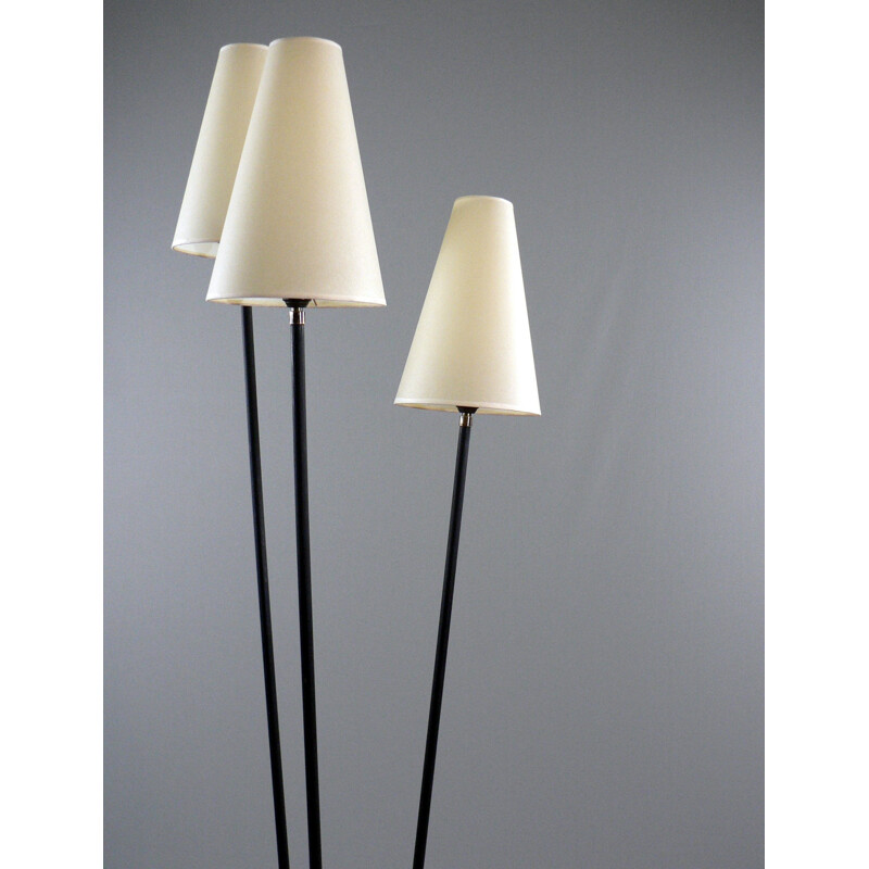 Mid century French floor lamp with 3 arms - 1950s
