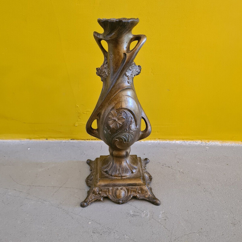 French vintage Art Nouveau vase by C. Bonnefond, 1900