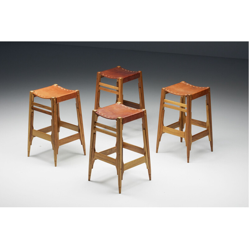 Vintage bar stool by Werner Biermann for Arte Sano, 1960s