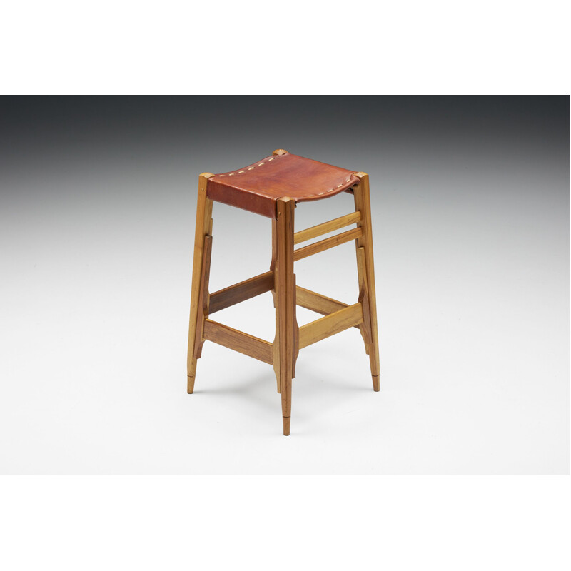 Vintage bar stool by Werner Biermann for Arte Sano, 1960s