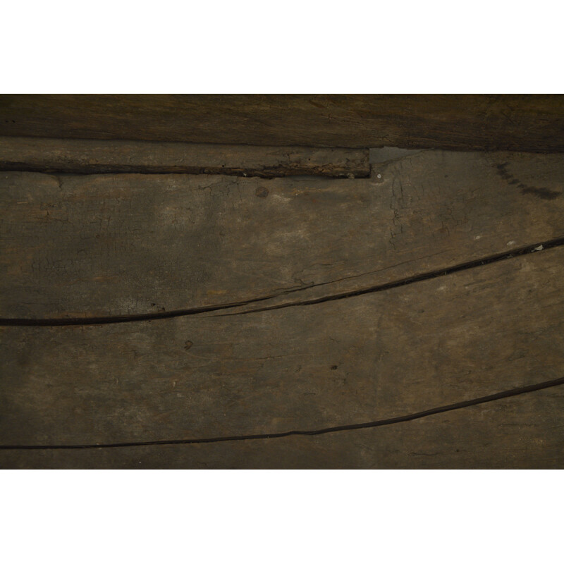 Vintage medieval carved oakwood chest