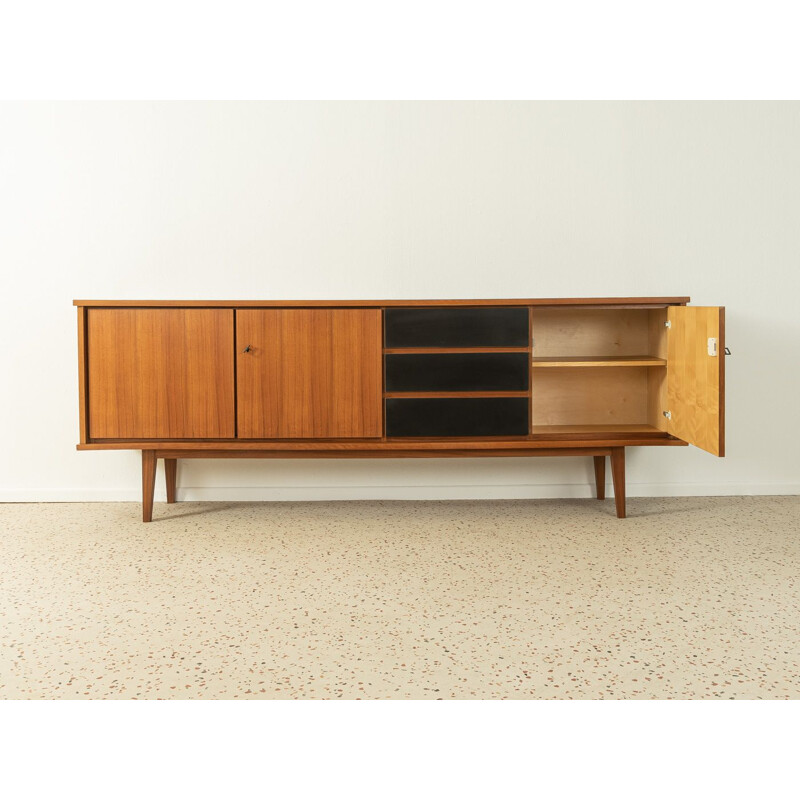 Vintage walnut sideboard with three doors, Germany 1960s