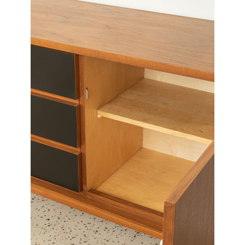 Vintage walnut sideboard with three doors, Germany 1960s