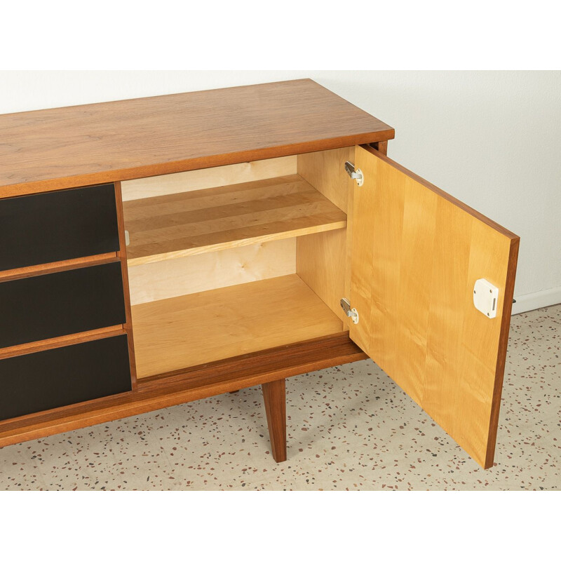 Vintage walnut sideboard with three doors, Germany 1960s