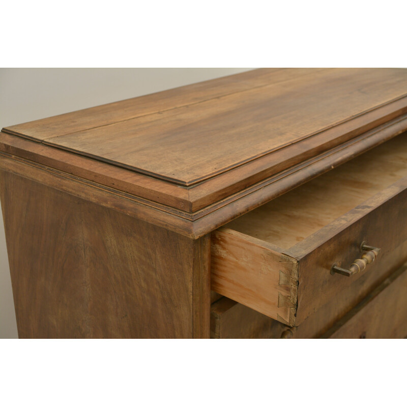 Vintage walnut chest of 3 drawers