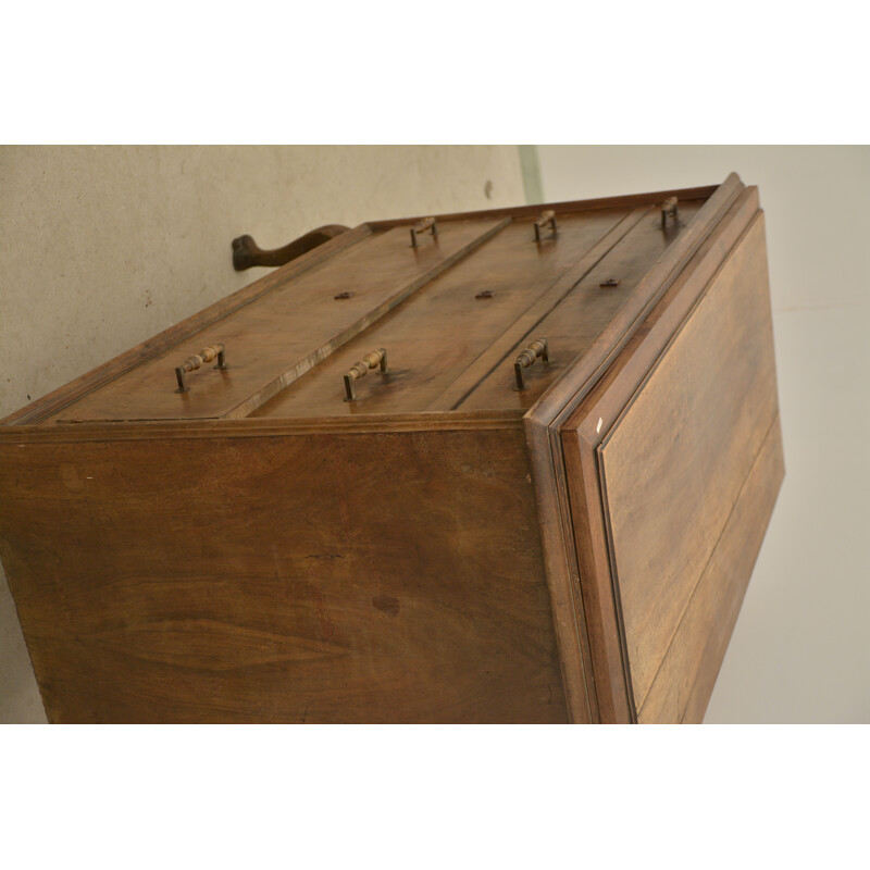 Vintage walnut chest of 3 drawers