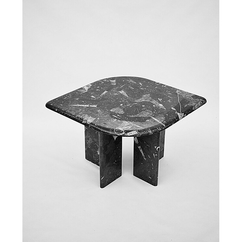 Table basse vintage en marbre, 1980