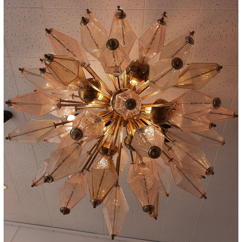 Vintage Italian Murano glass chandelier, 1960