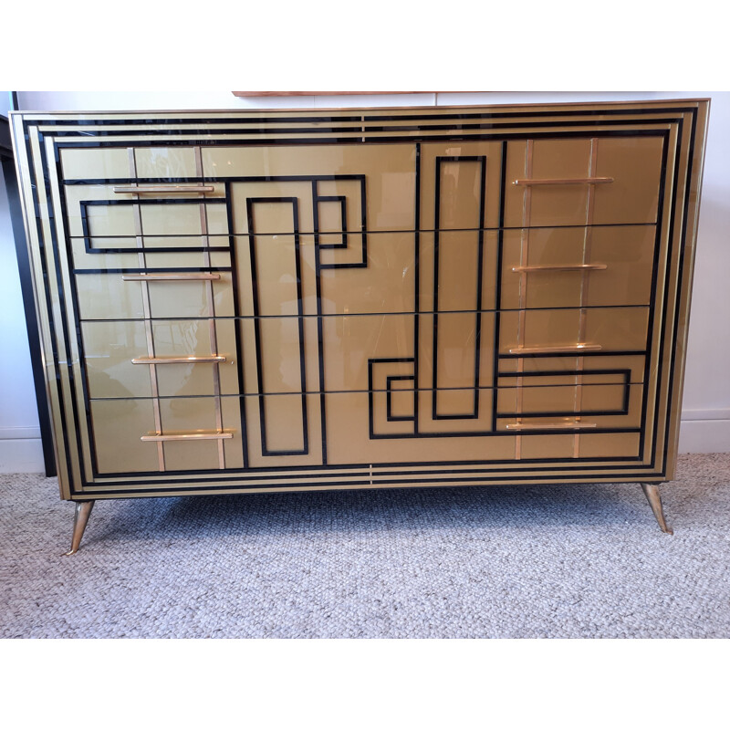 Vintage Italian chest of four drawers, 1980