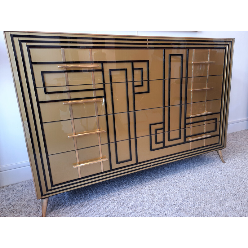 Vintage Italian chest of four drawers, 1980