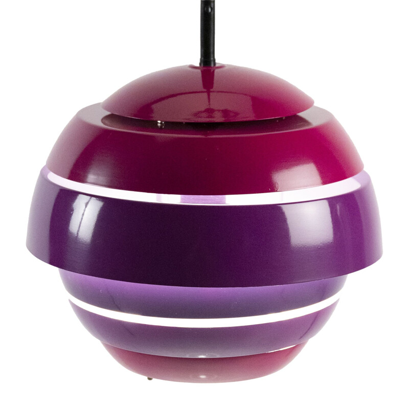 Purple to pink vintage hanging lamp