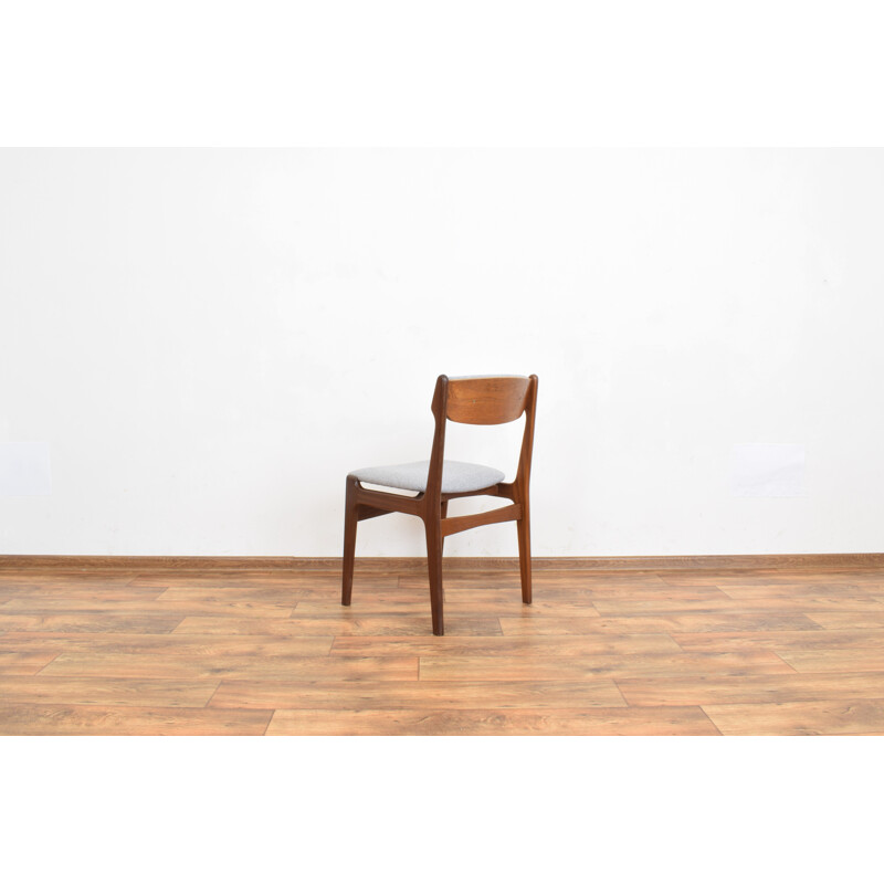 Set of 4 mid-century Danish teak dining chairs by Erik Buch, 1960s