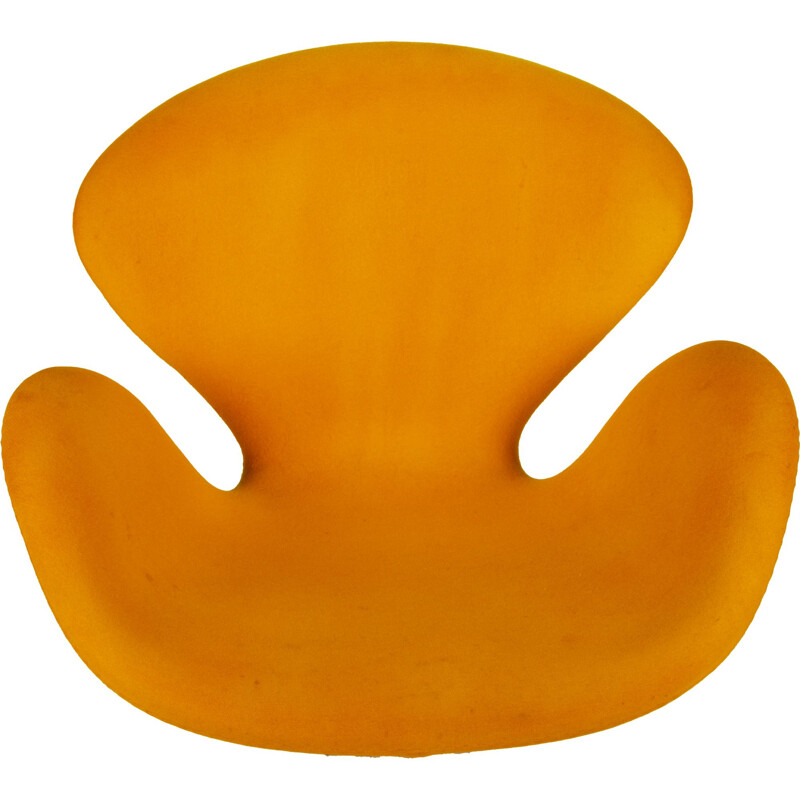 Gelber Vintage-Sessel Modell 3320 Swan von Arne Jacobsen für Fritz Hansen