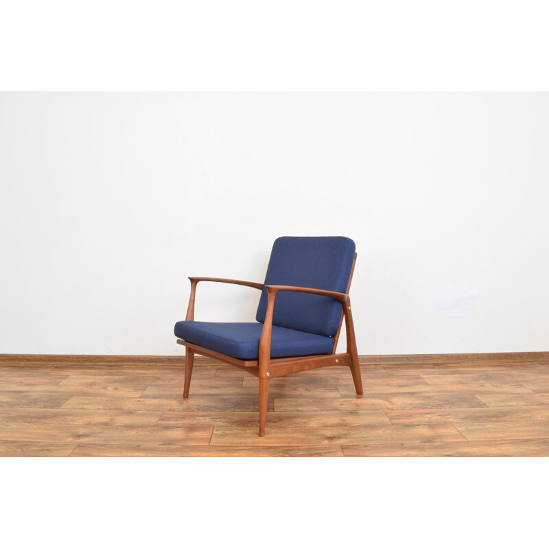 Mid-century Danish cherrywood armchair, 1960s