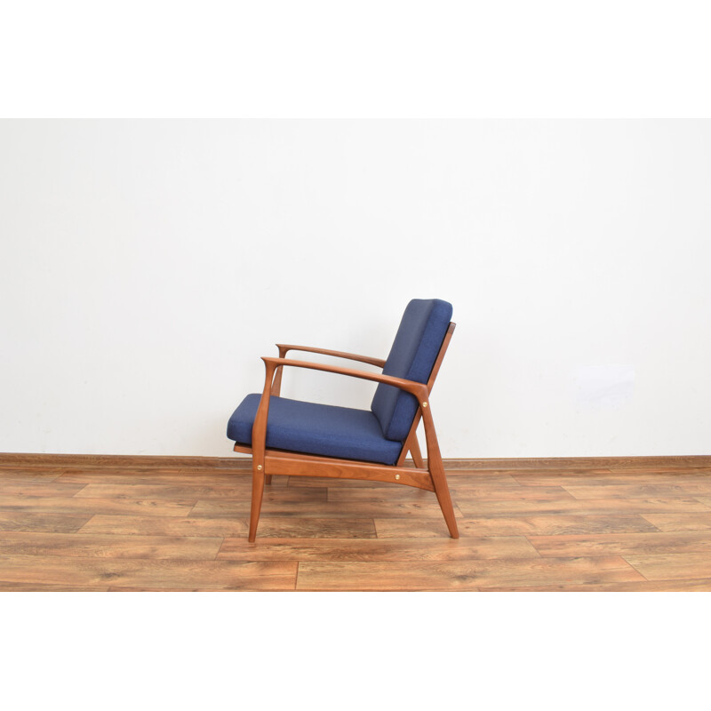 Sillón danés vintage de madera de cerezo, 1960