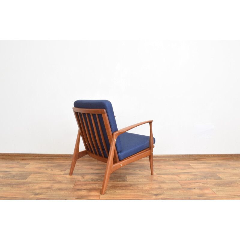 Fauteuil danois vintage en bois de cerisier, 1960