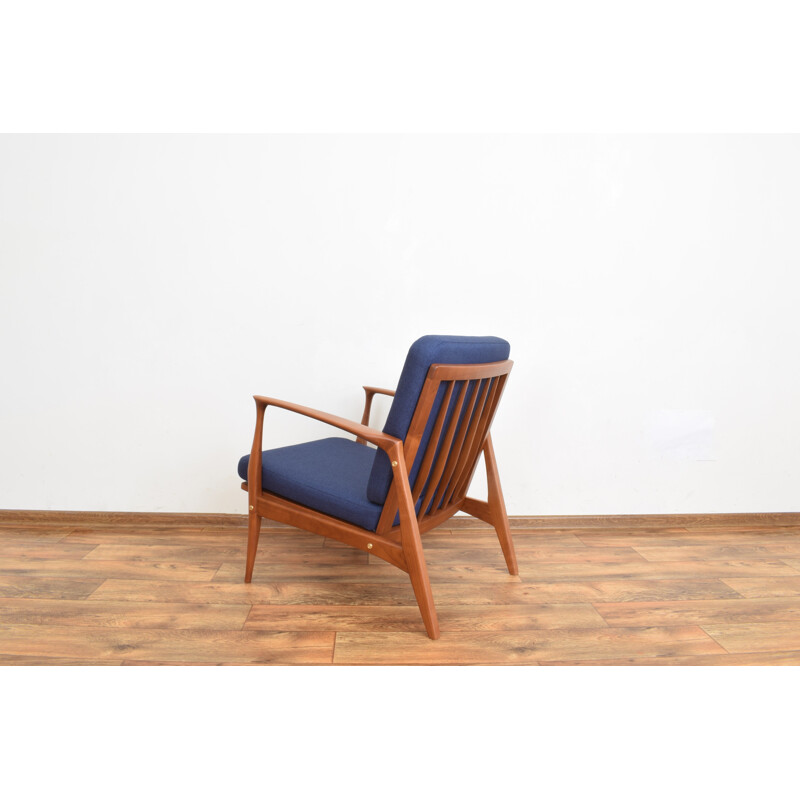 Sillón danés vintage de madera de cerezo, 1960