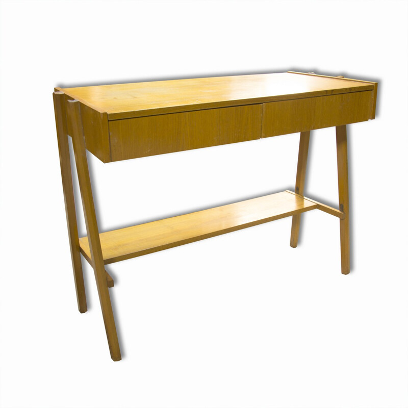 Système de rangement en hêtre avec bureau, Frantisek JIRAK - 1960