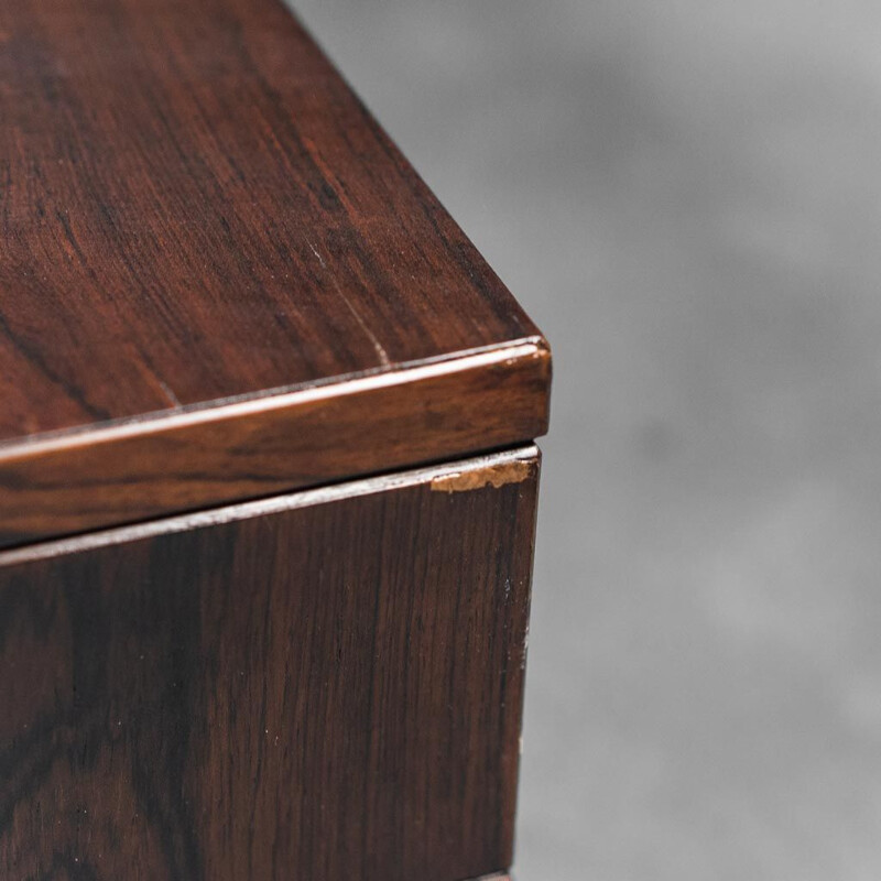 Pair of vintage coffee tables in solid wood, 1980s