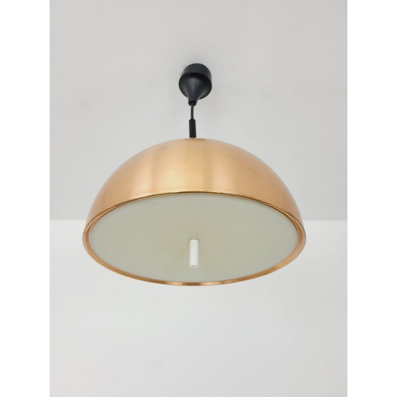 Scandinavian vintage copper pendant lamp, 1970