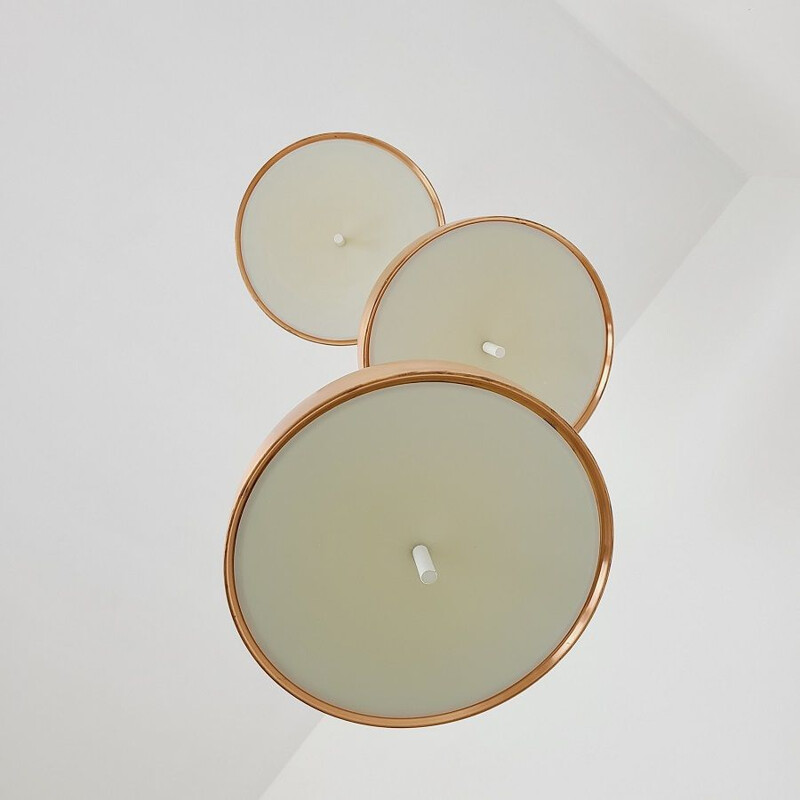 Suspension scandinave vintage en cuivre, 1970