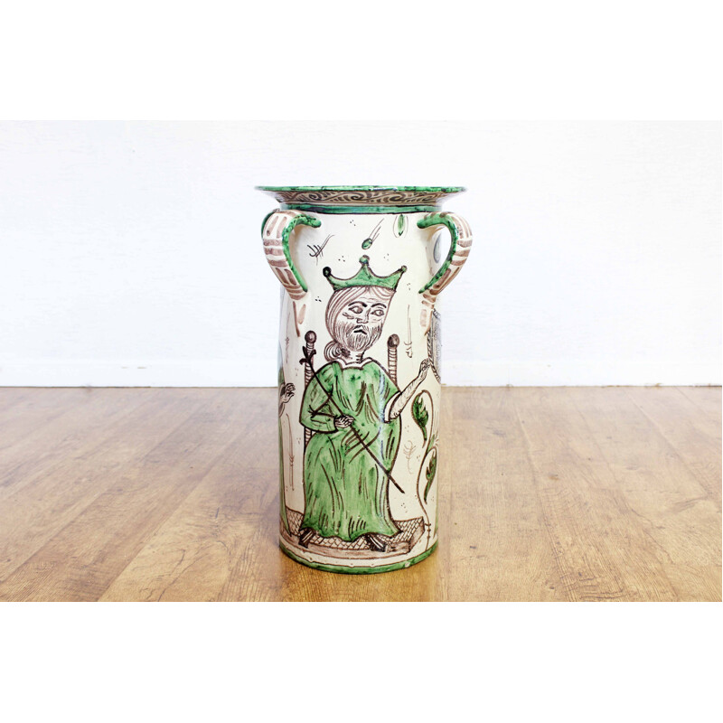 Vintage ceramic umbrella stand by Domingo Punter Teruel