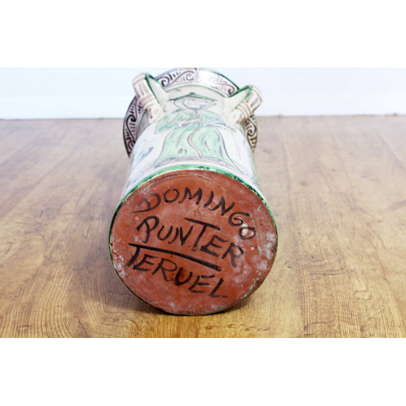 Vintage ceramic umbrella stand by Domingo Punter Teruel