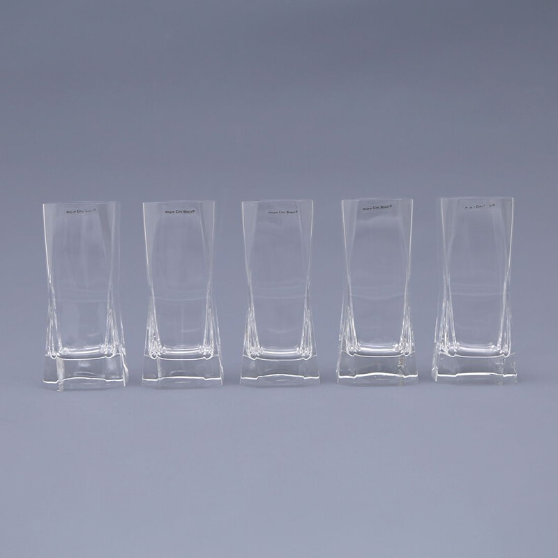 Juego de 5 vasos de época de Cini Boeri para Arnolfo di Cambio, 1970